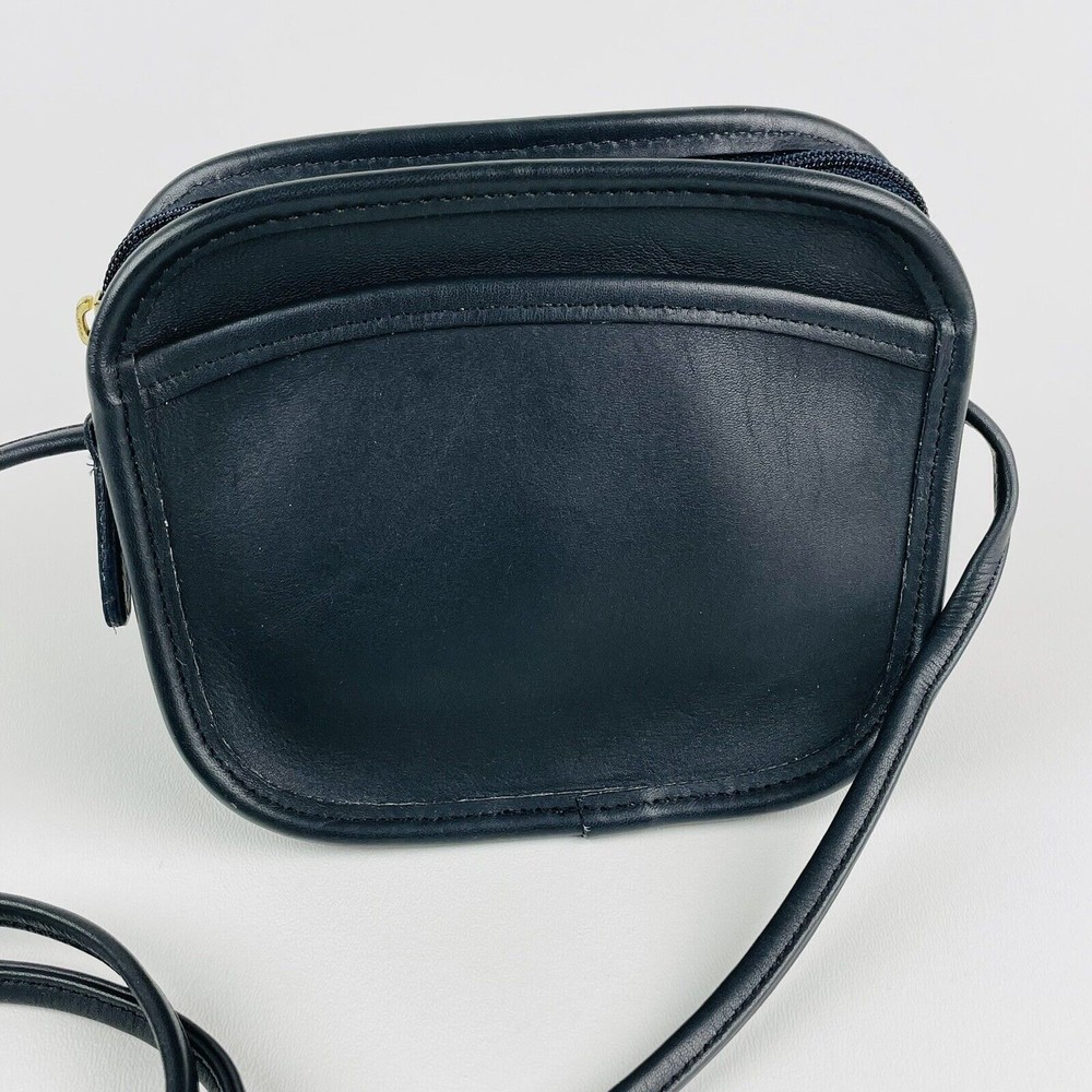 Vintage Coach Hadley NAVY BLUE Leather Crossbody Bag Mini Purse 9935 NO HANG TAG
